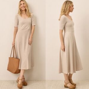 Pact Fit And Flare Scoop Dress